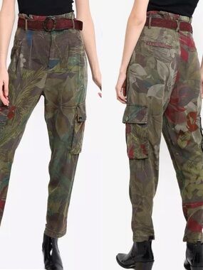 Desigual Wild You Floral Cargo Pant